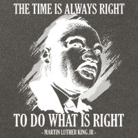 The Time Is Always Right To Do What Is Right Martin Luther King Quote Cotton Canvas Backpack