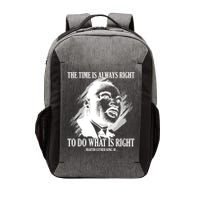 The Time Is Always Right To Do What Is Right Martin Luther King Quote Vector Backpack