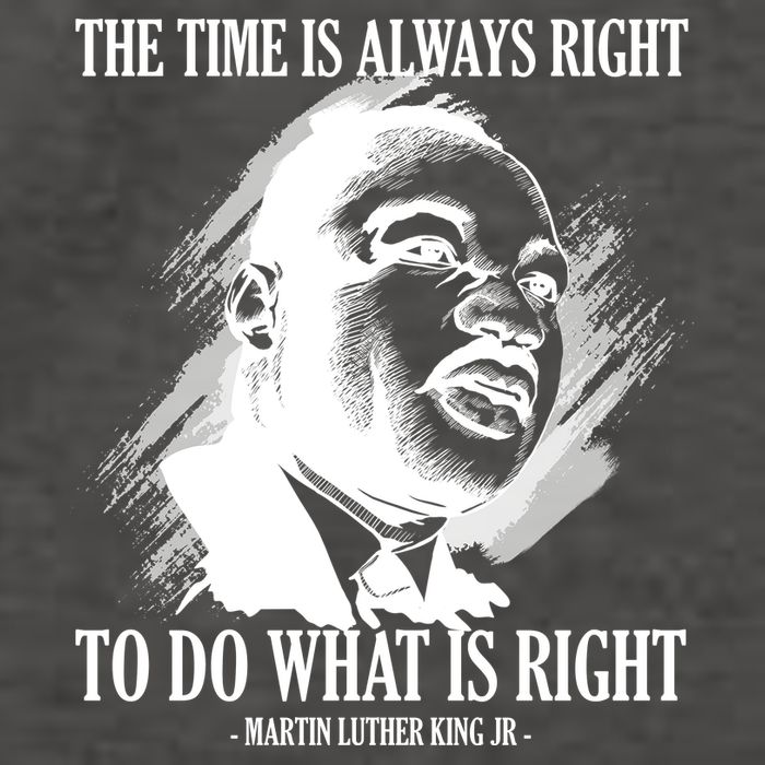 The Time Is Always Right To Do What Is Right Martin Luther King Quote Vector Backpack
