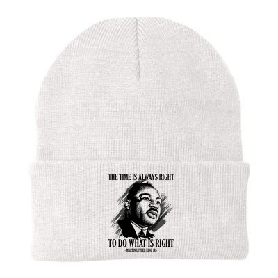 The Time Is Always Right To Do What Is Right Martin Luther King Quote Beanie