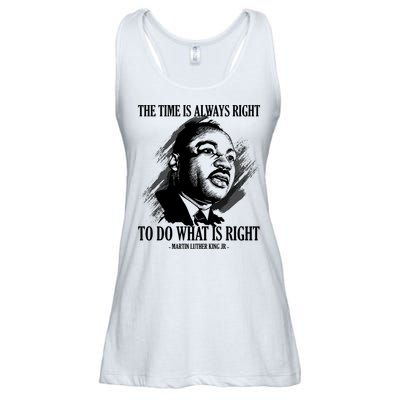 The Time Is Always Right To Do What Is Right Martin Luther King Quote Ladies Essential Flowy Tank