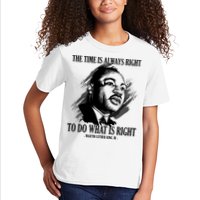 The Time Is Always Right To Do What Is Right Martin Luther King Quote Kids T-Shirt