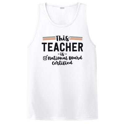 This Teacher Is National Board Certified Education Educator Funny Gift PosiCharge Competitor Tank