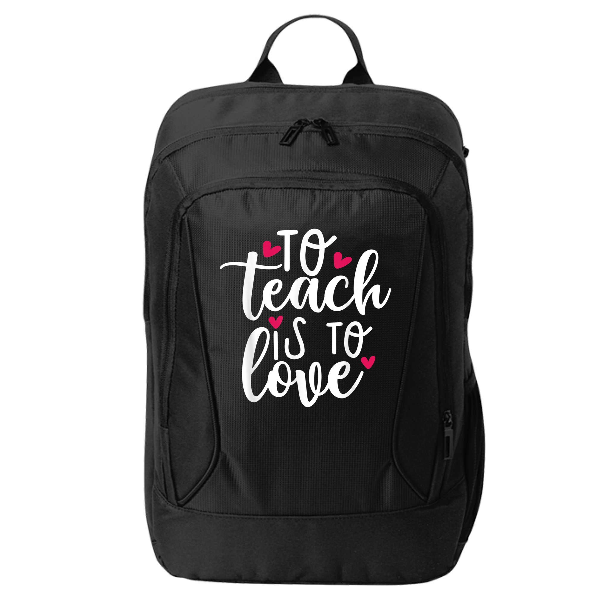 To Teach Is To Love Teacher Appreciation & Valentines Day City Backpack