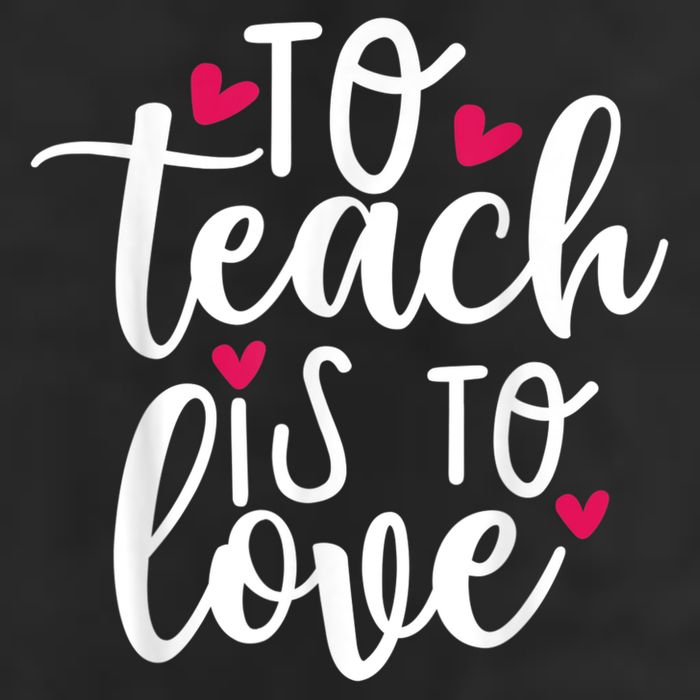 To Teach Is To Love Teacher Appreciation & Valentines Day Adult Drive Performance Visor