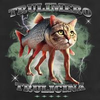 Trulimero Truli Italian Brainrot Meme Cats Head On A Fish Cool Comfort Performance Bucket Hat