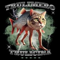 Trulimero Truli Italian Brainrot Meme Cats Head On A Fish Impact Tech Backpack