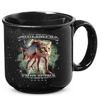 Trulimero Truli Italian Brainrot Meme Cats Head On A Fish 15oz Campfire Ceramic Mug