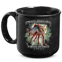 Trulimero Truli Italian Brainrot Meme Cats Head On A Fish 15oz Campfire Ceramic Mug