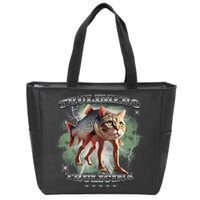 Trulimero Truli Italian Brainrot Meme Cats Head On A Fish Zip Tote Bag