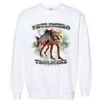 Trulimero Truli Italian Brainrot Meme Cats Head On A Fish Garment-Dyed Sweatshirt