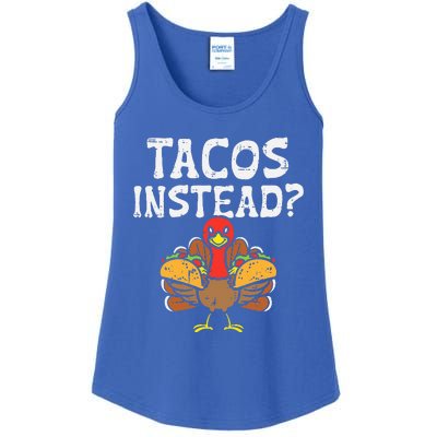 Turkey Tacos Instead Funny Thanksgiving Mexican Food Lover Ladies Essential Tank