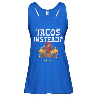 Turkey Tacos Instead Funny Thanksgiving Mexican Food Lover Ladies Essential Flowy Tank