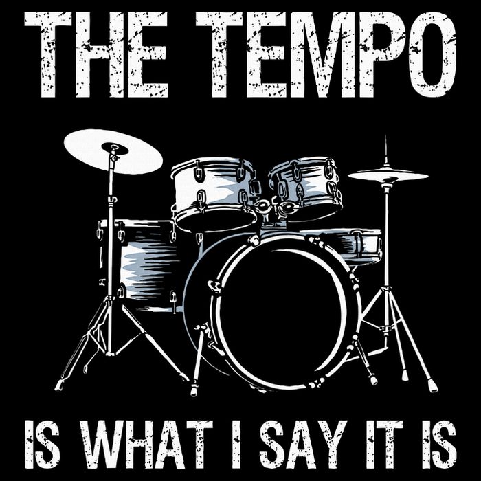 The Tempo Is What I Say It Is Gift Funny Drummer Impact Tech Backpack