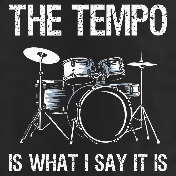 The Tempo Is What I Say It Is Gift Funny Drummer Golf Towel