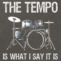 The Tempo Is What I Say It Is Gift Funny Drummer Cotton Canvas Backpack