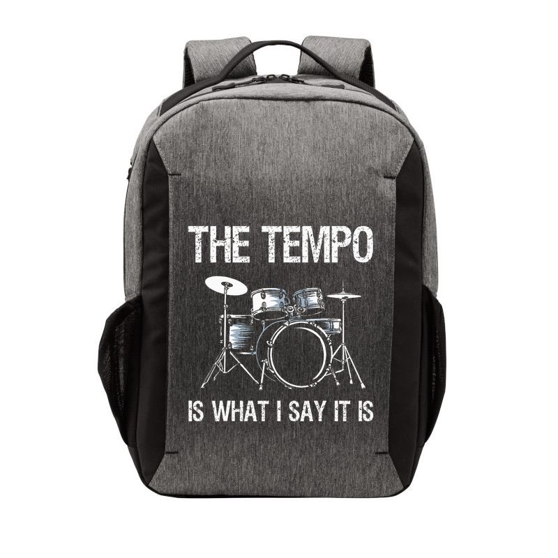 The Tempo Is What I Say It Is Gift Funny Drummer Vector Backpack
