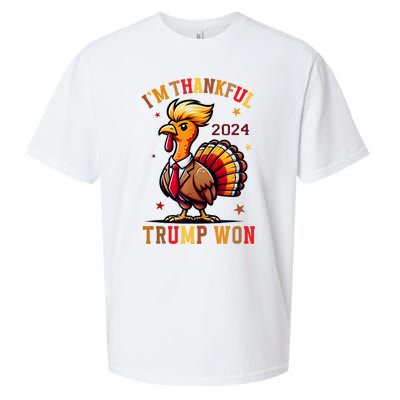 Trump Thanksgiving IM Thankful Trump Won Sueded Cloud Jersey T-Shirt