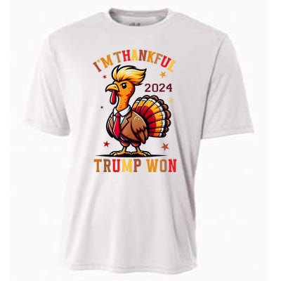 Trump Thanksgiving IM Thankful Trump Won Cooling Performance Crew T-Shirt