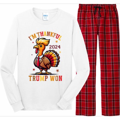 Trump Thanksgiving IM Thankful Trump Won Long Sleeve Pajama Set