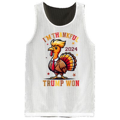 Trump Thanksgiving IM Thankful Trump Won Mesh Reversible Basketball Jersey Tank