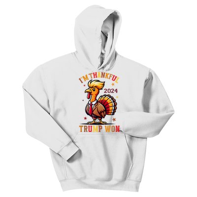 Trump Thanksgiving IM Thankful Trump Won Kids Hoodie