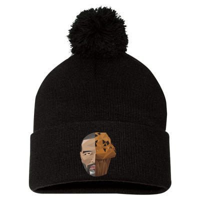 ThatS That Ish Crackin Muffins Face Hooded Pom Pom 12in Knit Beanie
