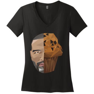 ThatS That Ish Crackin Muffins Face Hooded Women's V-Neck T-Shirt