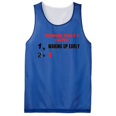 Things That I Hate Gift Mesh Reversible Basketball Jersey Tank