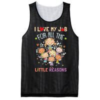 Teacher Teaching I Love My Job For All The Little Reasons Mesh Reversible Basketball Jersey Tank