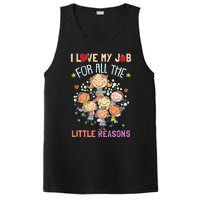 Teacher Teaching I Love My Job For All The Little Reasons PosiCharge Competitor Tank