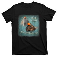 Think Twice? I Don’T Even Think Once Funny Capybara Word Art T-Shirt