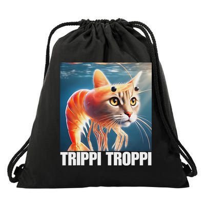 Trippi Troppi Italian Brainrot Meme Drawstring Bag