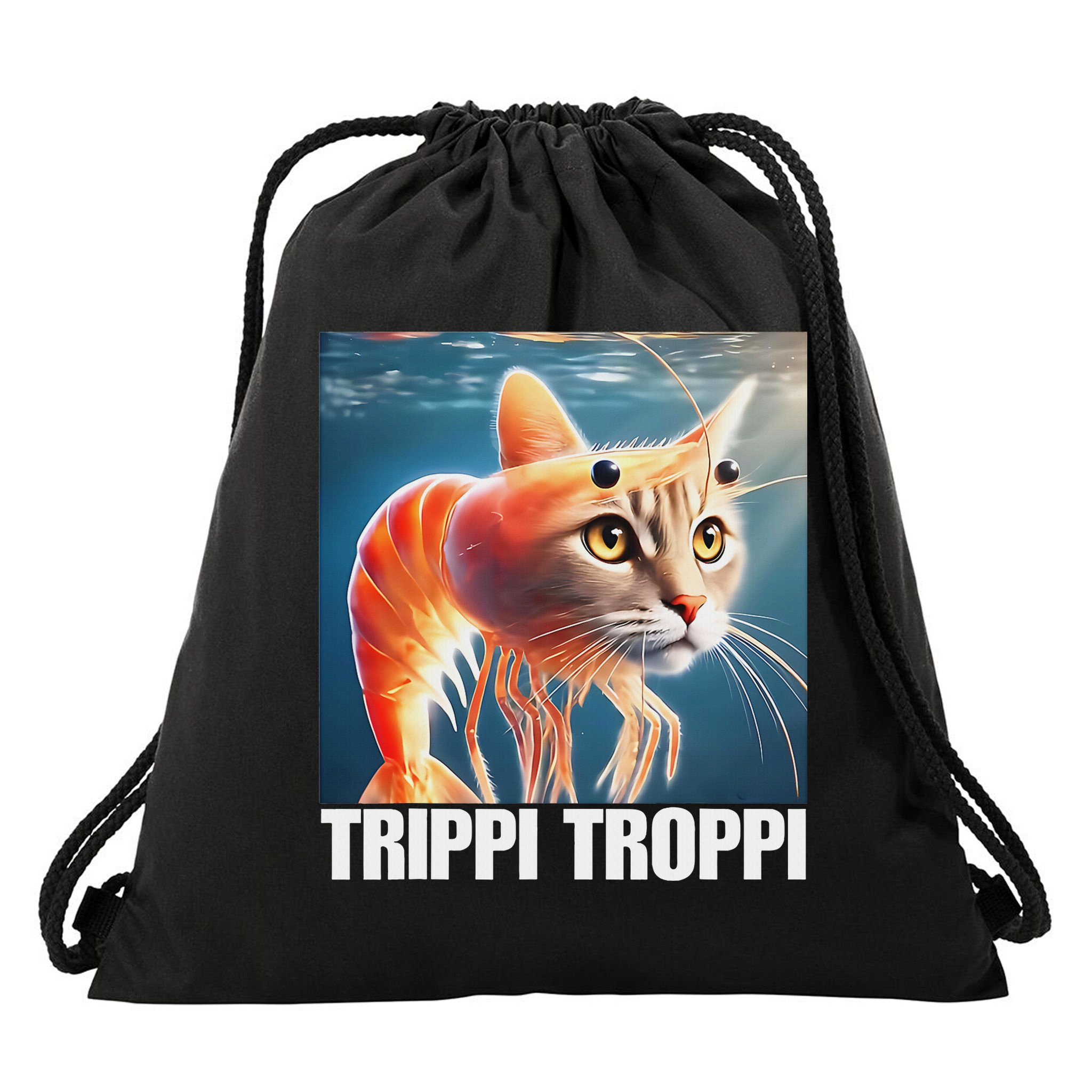 Trippi Troppi Italian Brainrot Meme Drawstring Bag