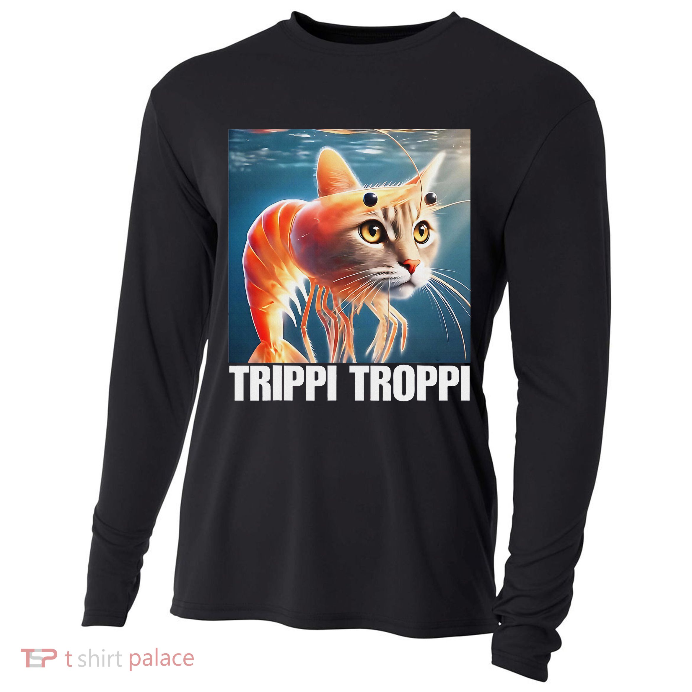 Trippi Troppi Italian Brainrot Meme Cooling Performance Long Sleeve Crew
