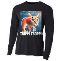 Trippi Troppi Italian Brainrot Meme Cooling Performance Long Sleeve Crew