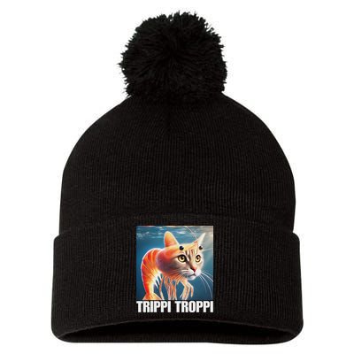 Trippi Troppi Italian Brainrot Meme Pom Pom 12in Knit Beanie