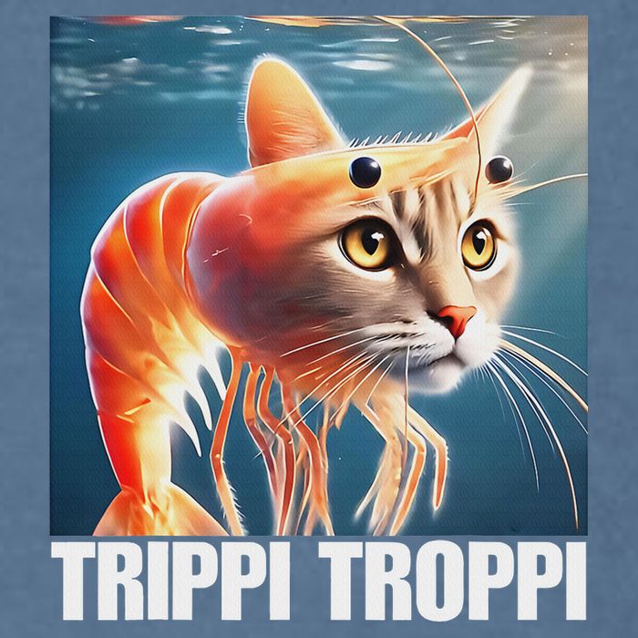 Trippi Troppi Italian Brainrot Meme Garment-Dyed Sweatshirt