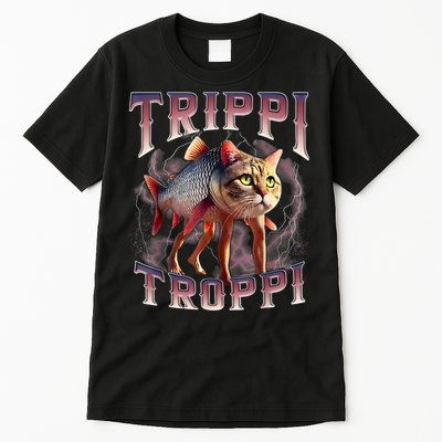  Trippi Troppi - Italian Brainrot Meme Cat Tall T-Shirt