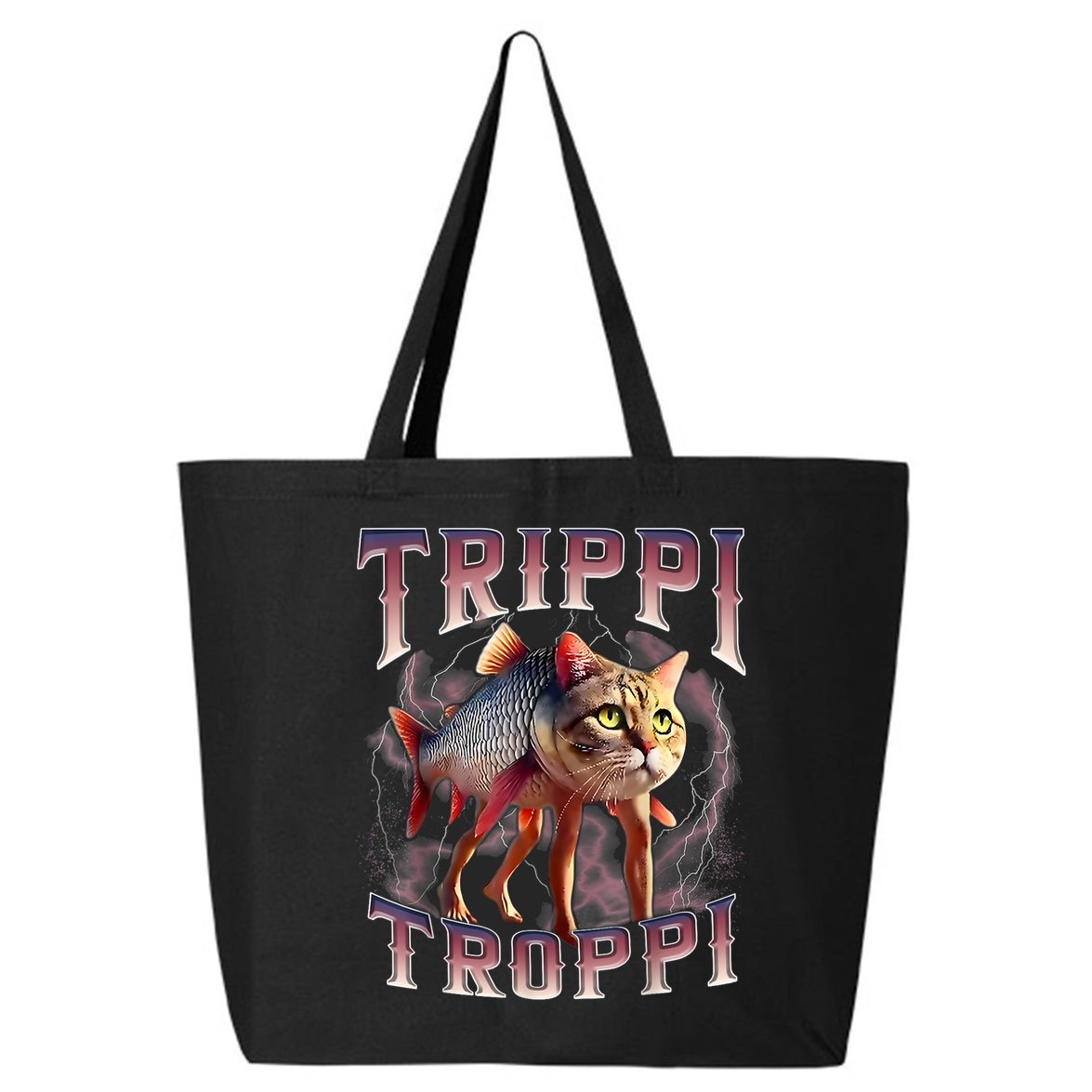  Trippi Troppi - Italian Brainrot Meme Cat 25L Jumbo Tote