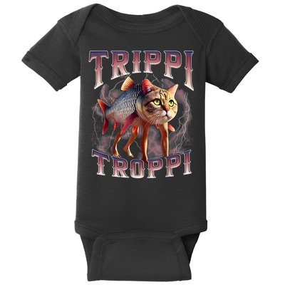  Trippi Troppi - Italian Brainrot Meme Cat Baby Bodysuit