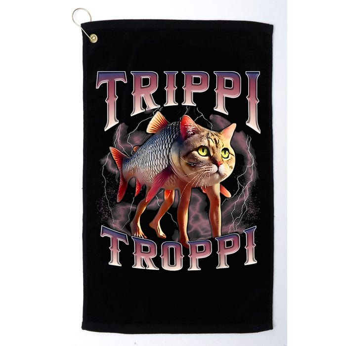  Trippi Troppi - Italian Brainrot Meme Cat Golf Towel