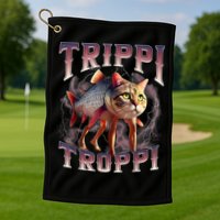  Trippi Troppi - Italian Brainrot Meme Cat Golf Towel