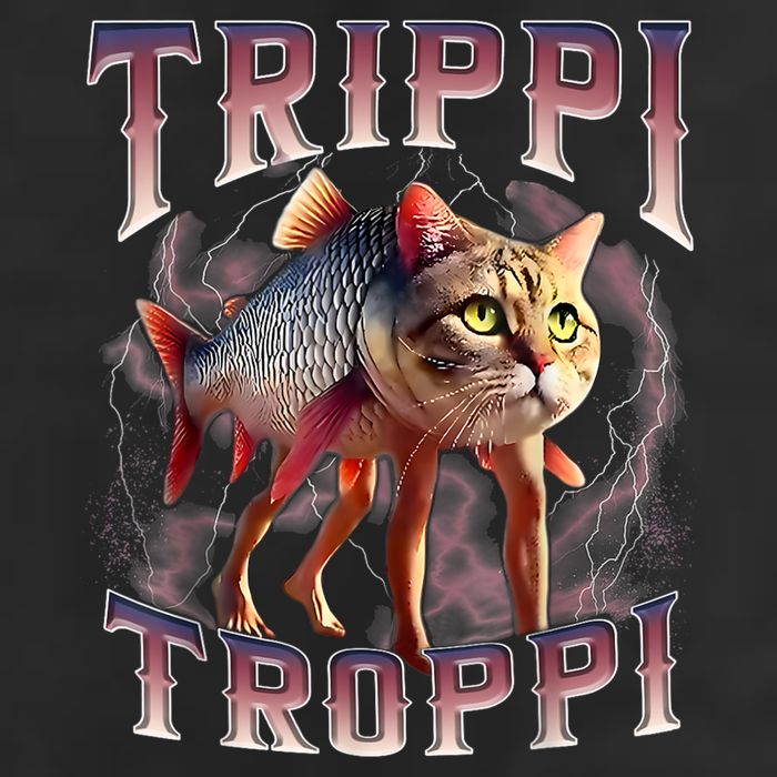  Trippi Troppi - Italian Brainrot Meme Cat Golf Towel