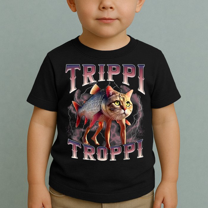  Trippi Troppi - Italian Brainrot Meme Cat Toddler T-Shirt
