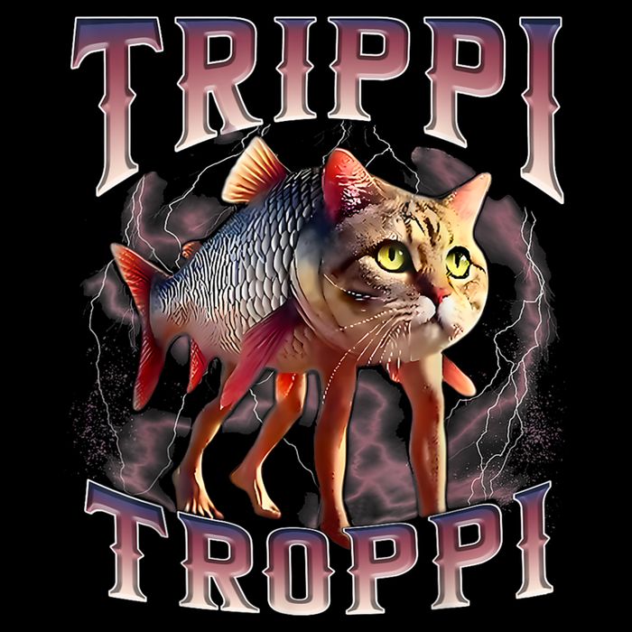  Trippi Troppi - Italian Brainrot Meme Cat Zip Tote Bag