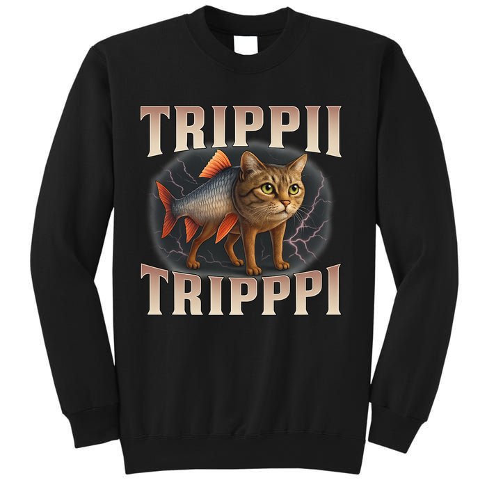  Trippi Troppi - Italian Brainrot Meme Cat Sweatshirt
