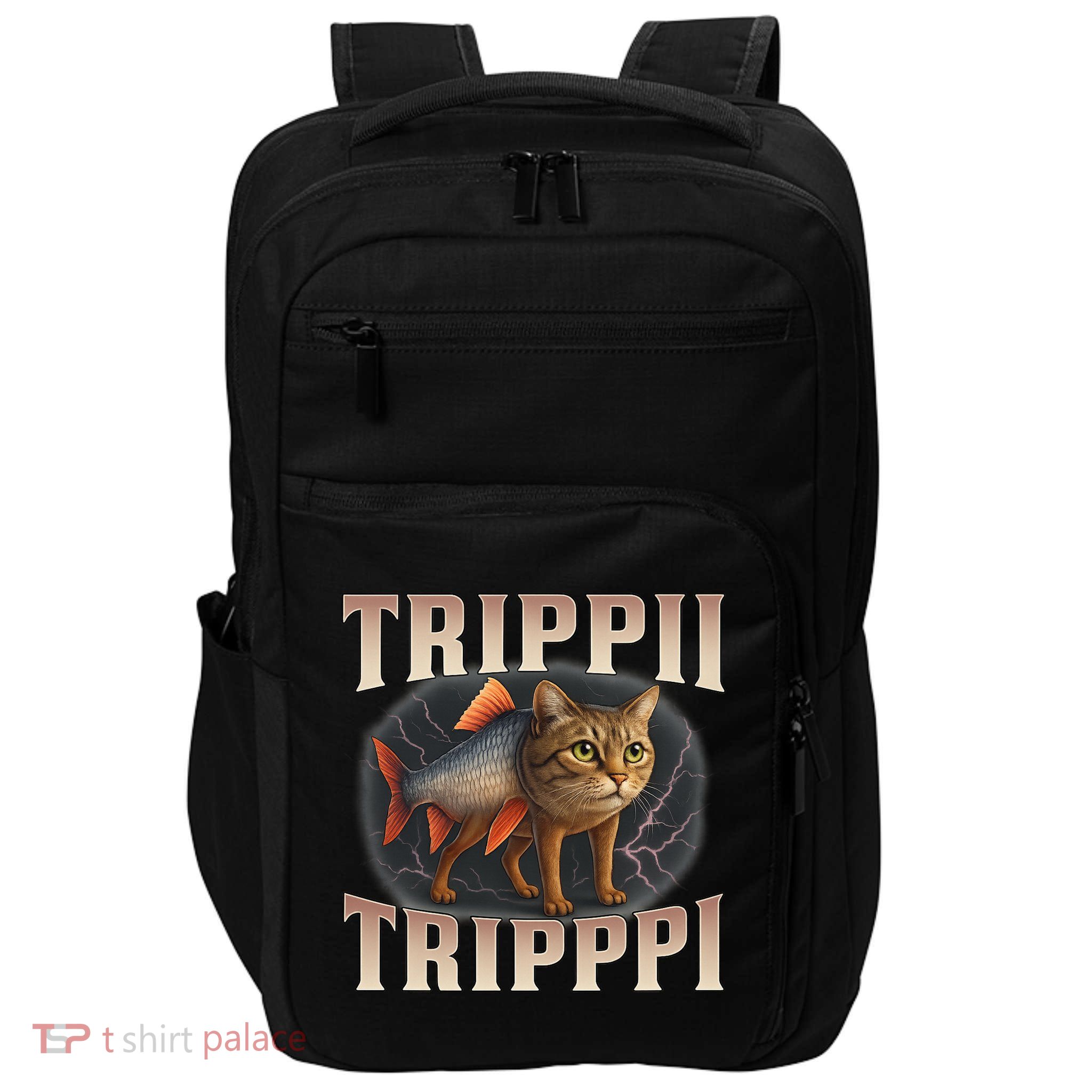  Trippi Troppi - Italian Brainrot Meme Cat Impact Tech Backpack