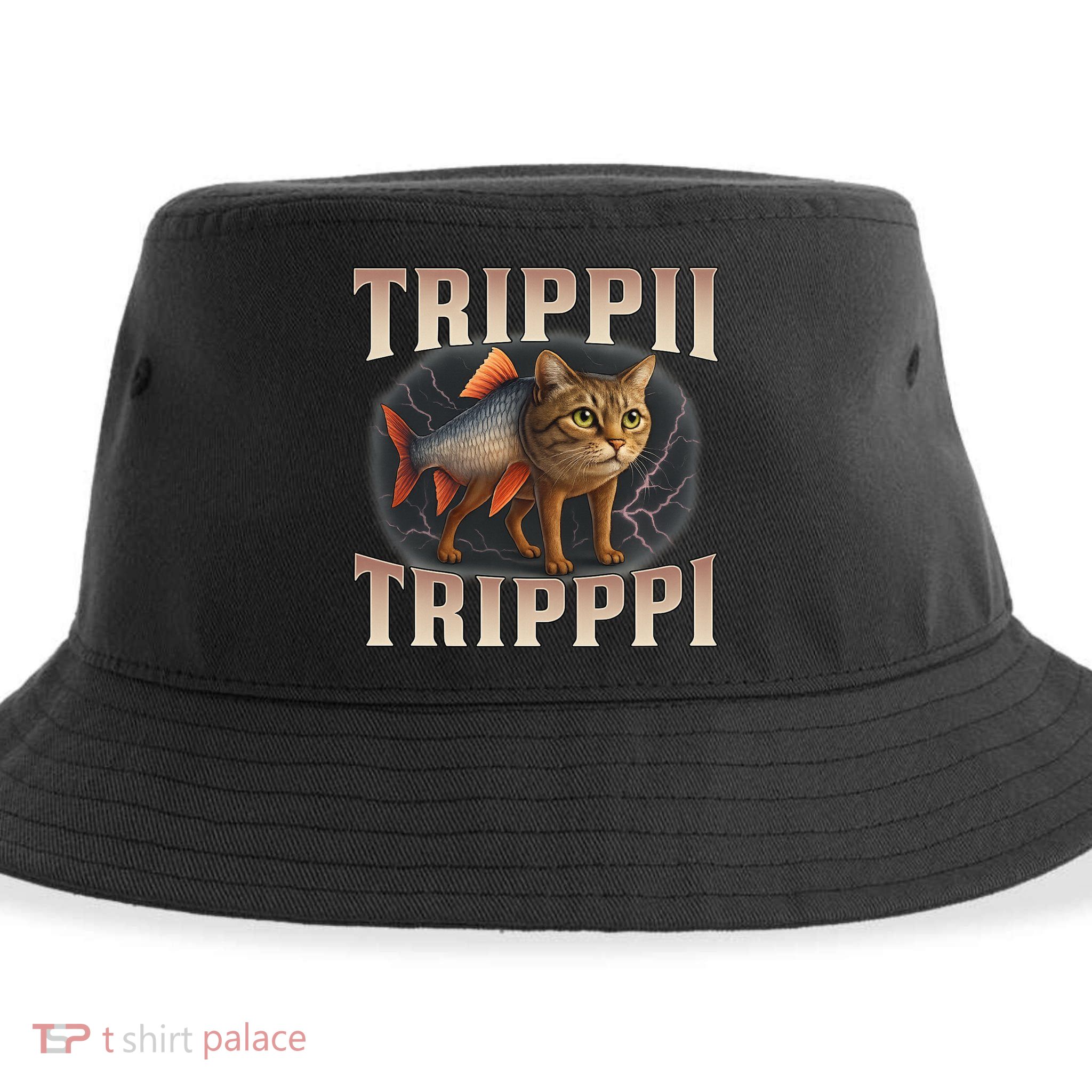  Trippi Troppi - Italian Brainrot Meme Cat Sustainable Bucket Hat