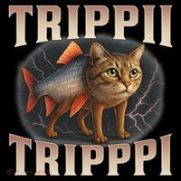  Trippi Troppi - Italian Brainrot Meme Cat Mesh Reversible Basketball Jersey Tank